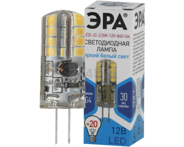 Лампа светодиодная G4 ЭРА STD JC 2,5 Вт 4000К - Фото 2